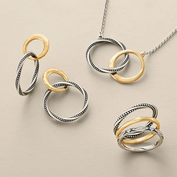 James Avery Artisan Jewelry Rings-Connected Circles Ring Set