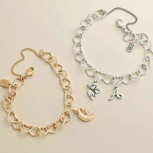 James Avery Artisan Jewelry Bracelets-Connected Hearts Charm Bracelet