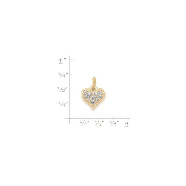 James Avery Artisan Jewelry Pendants-Delicate Pave Diamond Heart Pendant