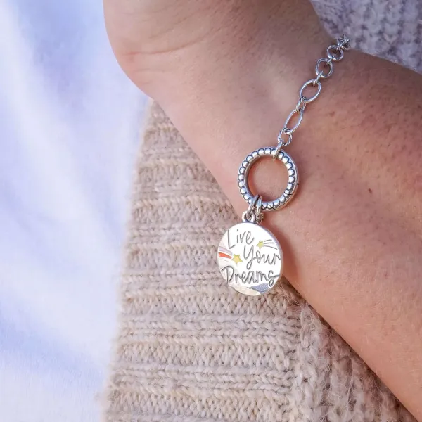 James Avery Artisan Jewelry Charms-Enamel Live Your Dreams Charm