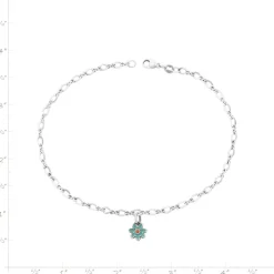 James Avery Artisan Jewelry Bracelets-Enamel Mini Flower Anklet