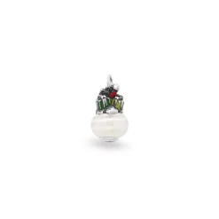 James Avery Artisan Jewelry Charms-Enamel North Pole Art Glass Charm