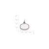 James Avery Artisan Jewelry Charms-Engravable Oval Disc Charm