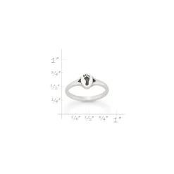 James Avery Artisan Jewelry Rings-Footprint And Hearts Ring