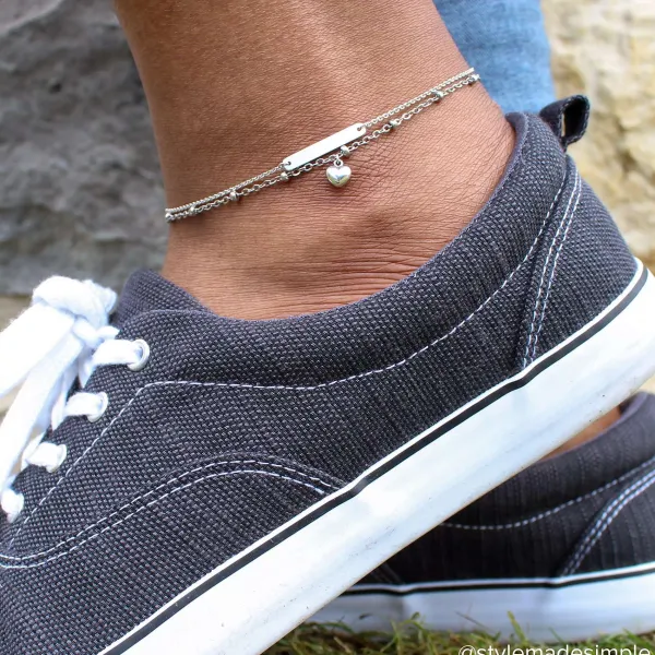 James Avery Artisan Jewelry Bracelets-Heart Drop Anklet