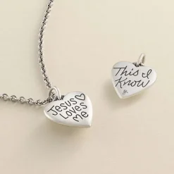 James Avery Artisan Jewelry Religious Charms-Jesus Loves Me Charm