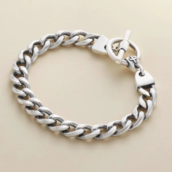 James Avery Artisan Jewelry Bracelets-Strength In Faith Curb Link Bracelet