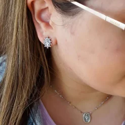 James Avery Artisan Jewelry Earrings-Virgin Mary Studs