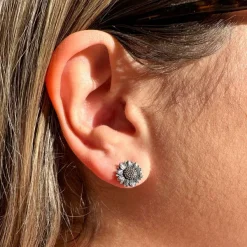 James Avery Artisan Jewelry Earrings-Wild Sunflower Studs